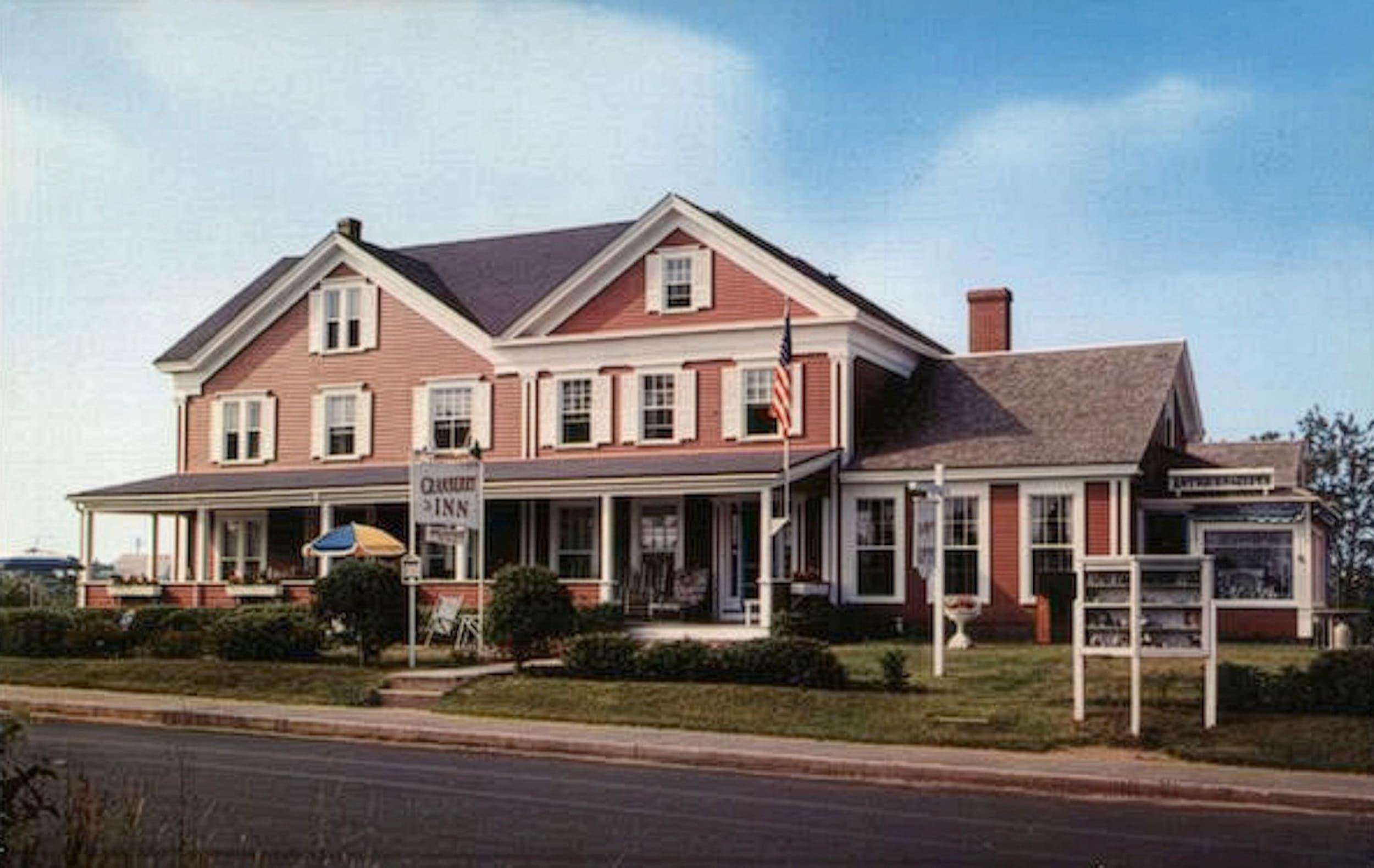 An old image of the exterior of the Chatham Inn