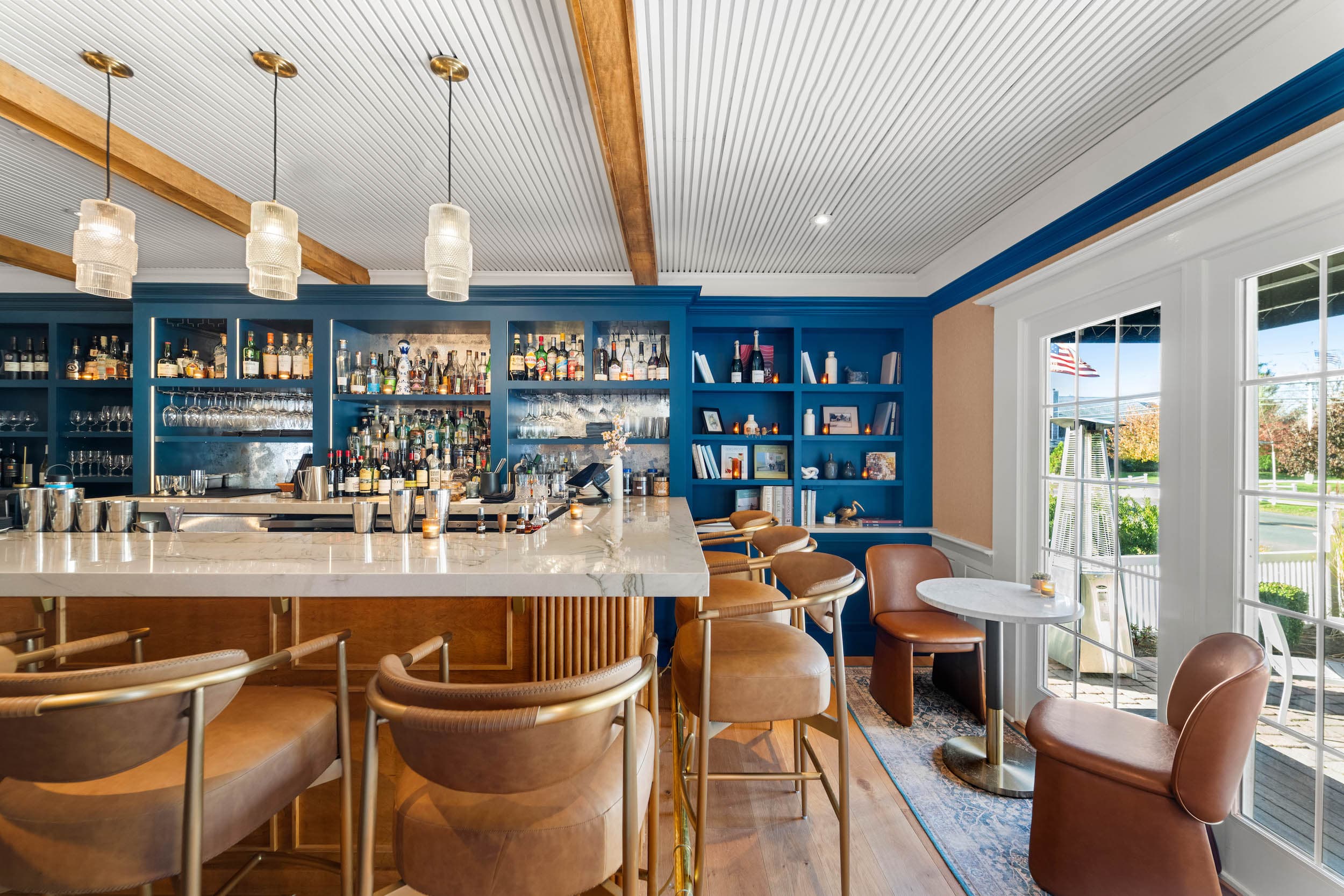 The bat inside The Wine Bar at Chatham Inn