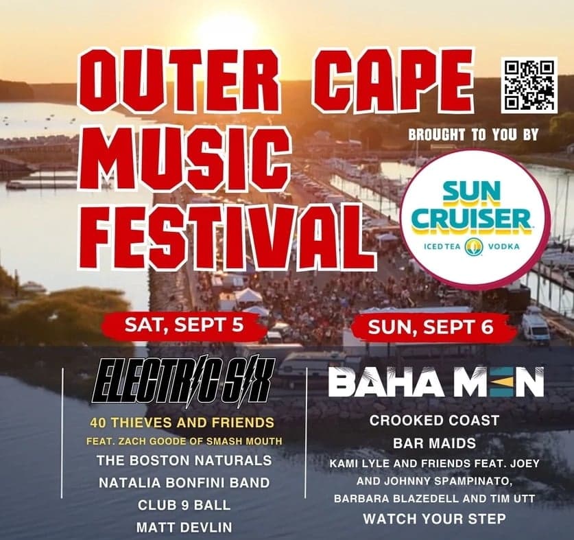 Outer Cape Music Festival poster, Cape Cod