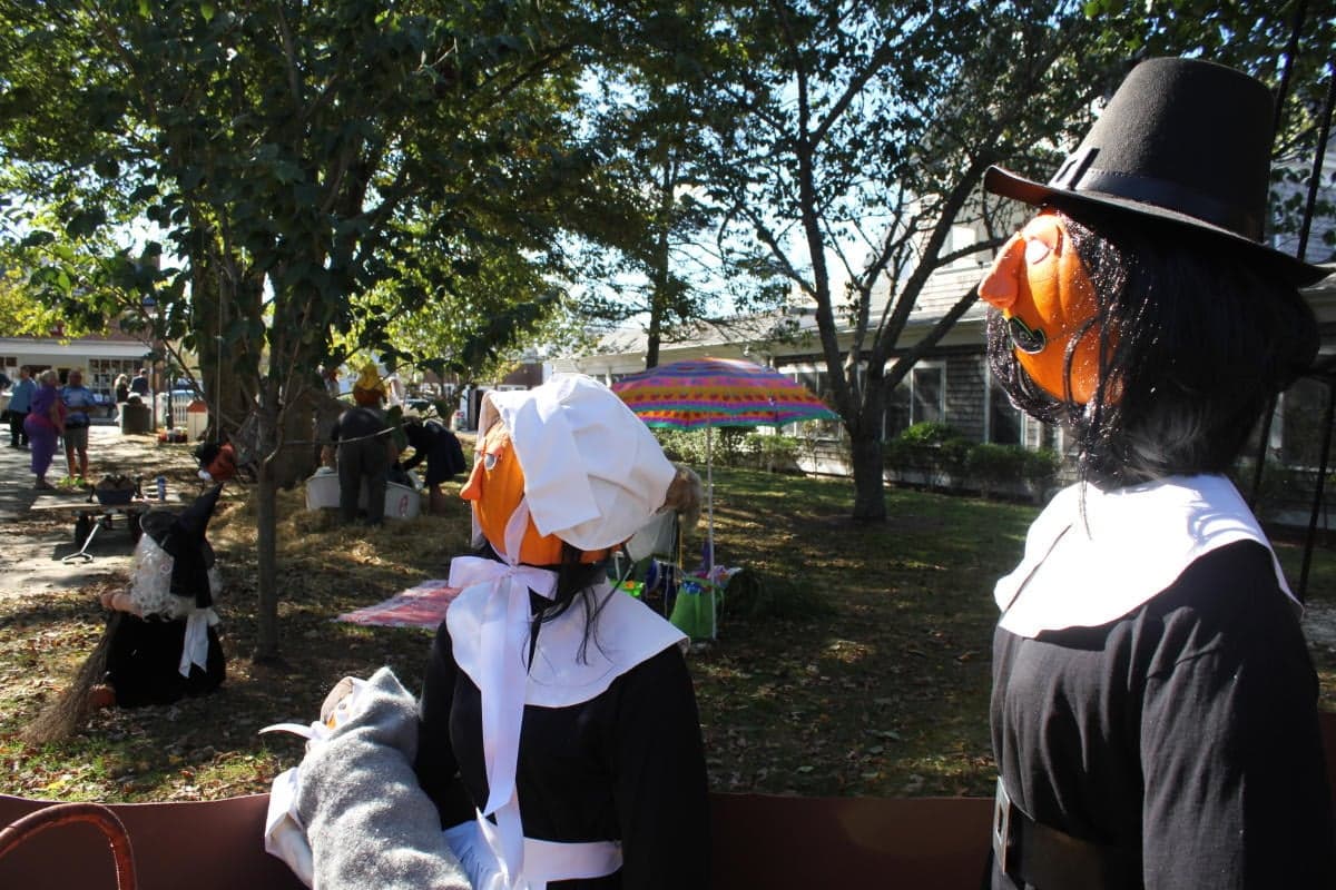 Pumpkin People in the Park fall festival, Chatham, Cape Cod