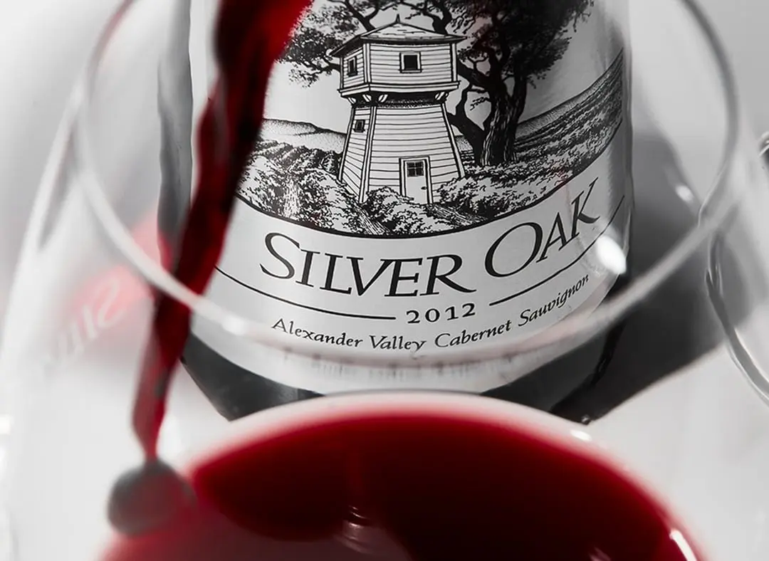 Silver Oak Cabernet Sauvignon poured at Chatham Inn, Cape Cod.
