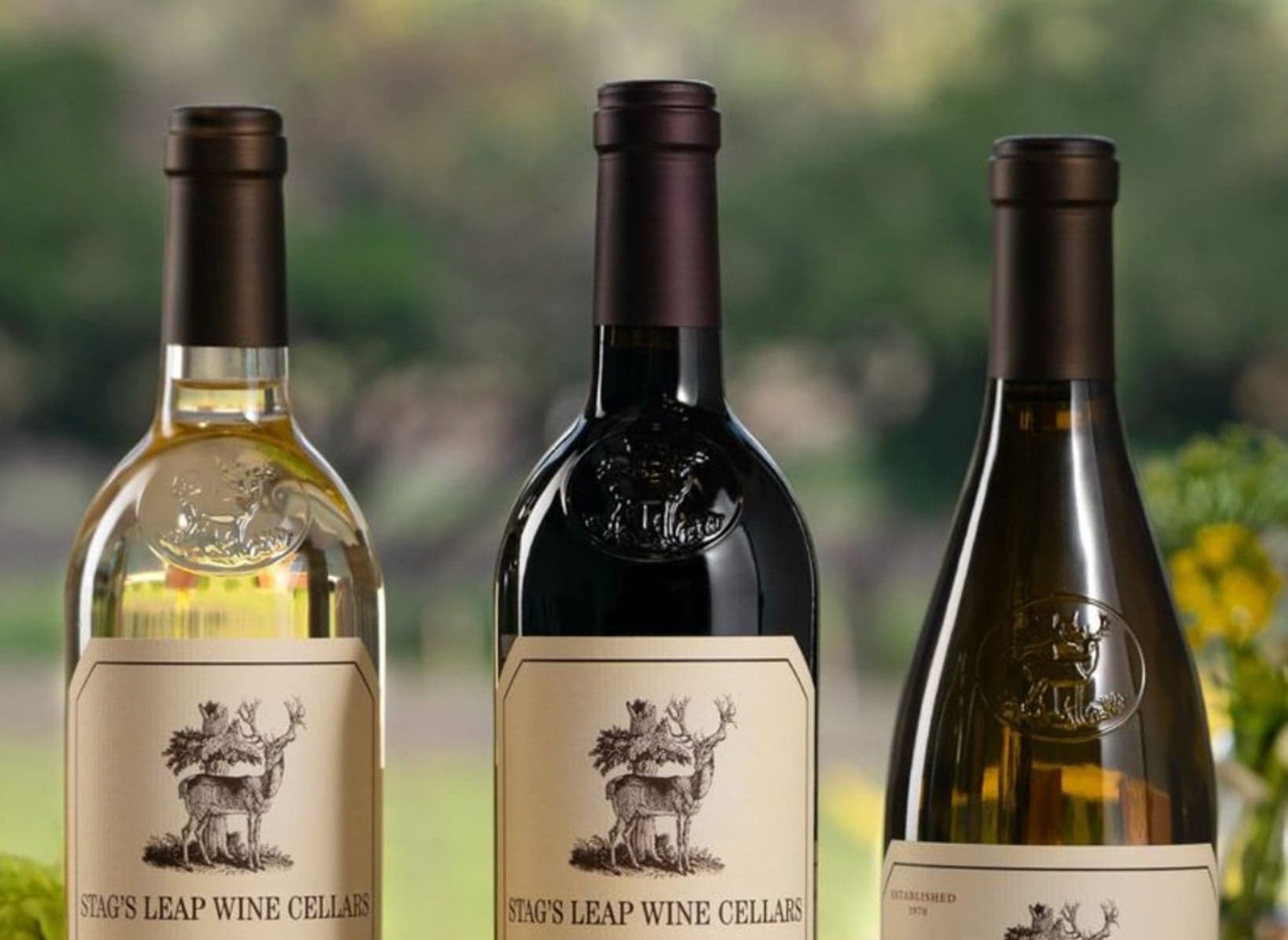 Stag's Leap Wine Cellars bottles at Chatham Inn on Cape Cod.